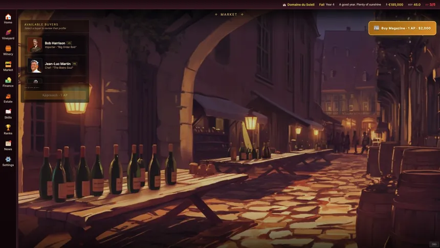 Скриншот 1 к игре Grand Cru: The Wine Maker