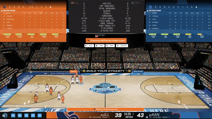 Скриншот 1 к игре Draft Day Sports: College Basketball 2026