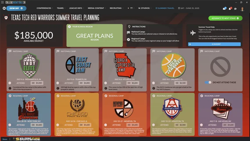 Скриншот 8 к игре Draft Day Sports: College Basketball 2026