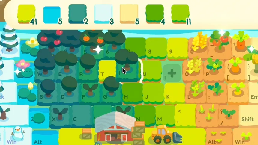 Скриншот 4 к игре 键盘农场 Keyboard Farm