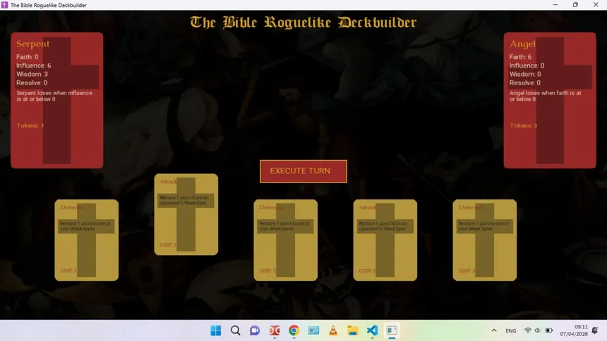 Скриншот 1 к игре The Bible Roguelike Deckbuilder