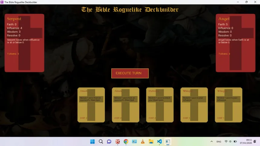 Скриншот 2 к игре The Bible Roguelike Deckbuilder