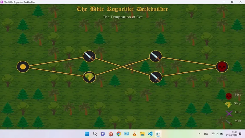 Скриншот 5 к игре The Bible Roguelike Deckbuilder