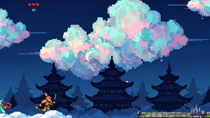 Скриншот 1 к игре Wukong: Heavenly Dash