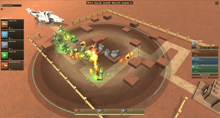 Скриншот 6 к игре Tower Defense Ultimate: Crashfall Protocol