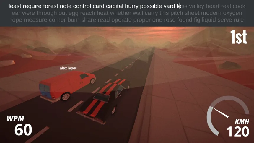 Скриншот 7 к игре Typing Drag Racer