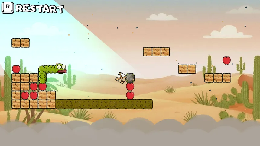 Скриншот 2 к игре Wriggle apple 3