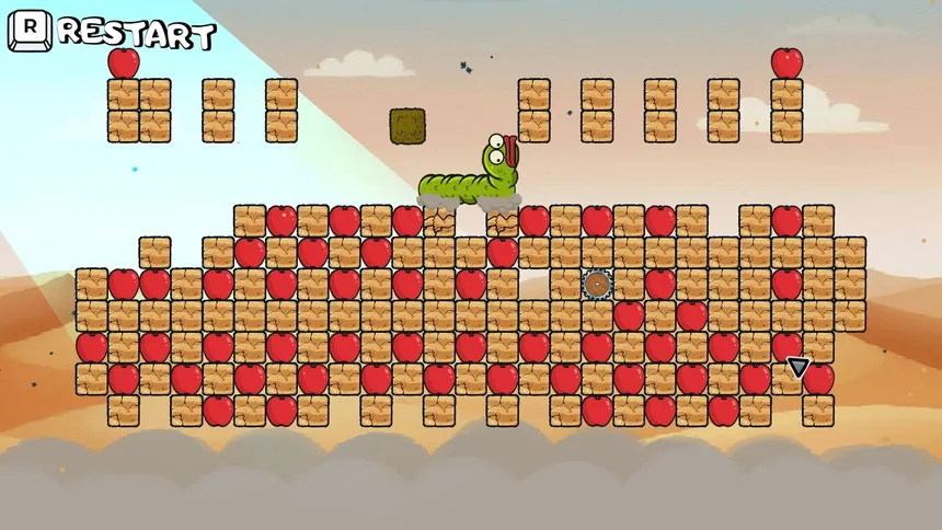 Скриншот 3 к игре Wriggle apple 3