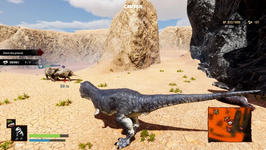 Скриншот 1 к игре Dinosaur Survival Simulator - Prehistoric RPG