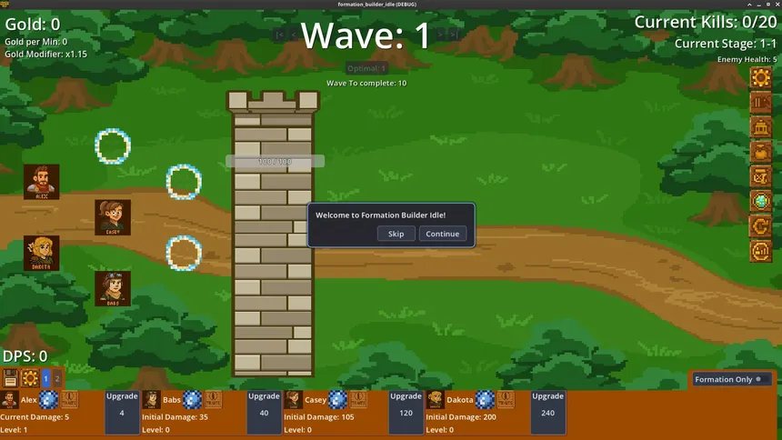 Скриншот 1 к игре Formation Builder Idle