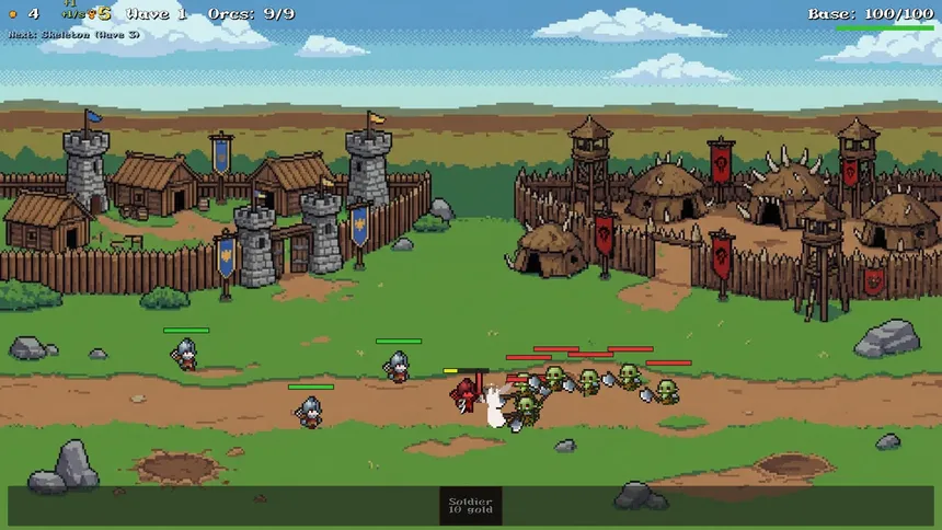 Скриншот 2 к игре Humans Vs Orcs