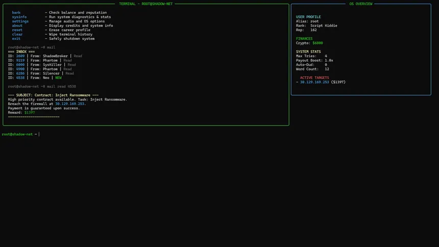 Скриншот 2 к игре Terminal Hacker: Override