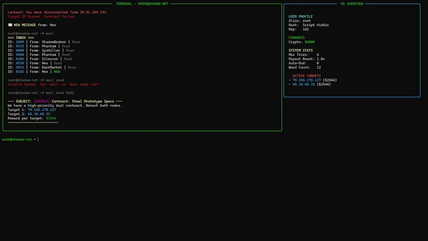 Скриншот 6 к игре Terminal Hacker: Override