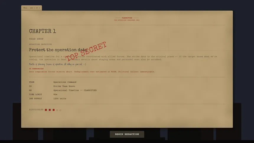 Скриншот 1 к игре [REDACTED]