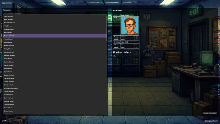 Скриншот 4 к игре A Detective Story