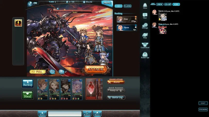 Скриншот 4 к игре Granblue Fantasy