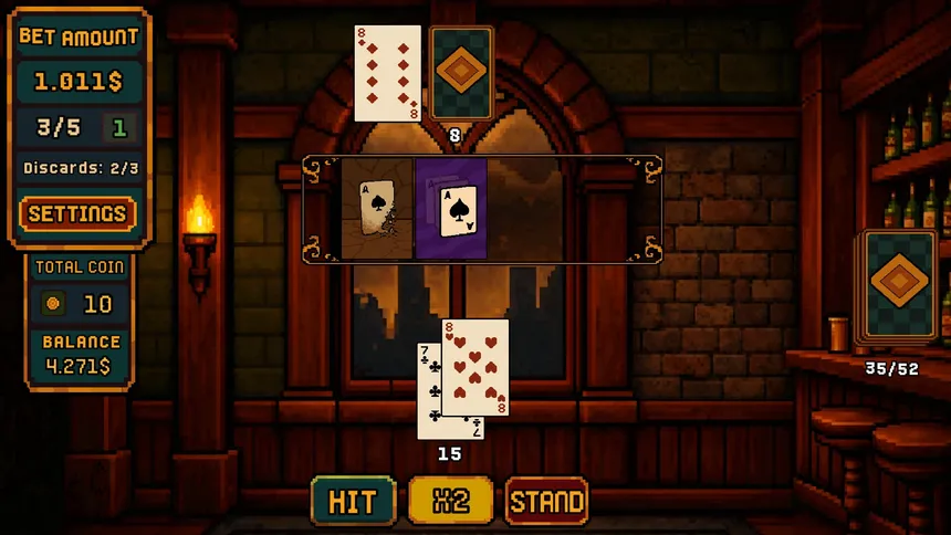 Скриншот 6 к игре Dealer Bust! | Roguelike BlackJack