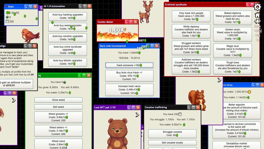 Скриншот 1 к игре Dark Web Incremental