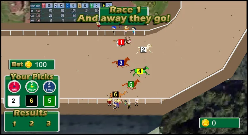 Скриншот 1 к игре Horse Racing Jackpot