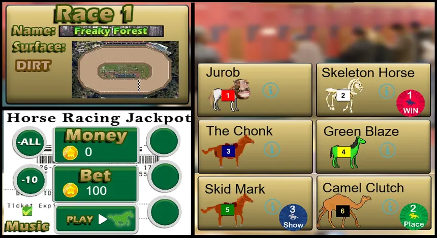 Скриншот 3 к игре Horse Racing Jackpot
