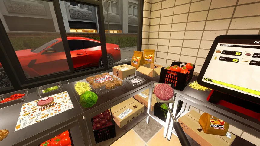 Скриншот 1 к игре Drive Thru Fast Food Simulator