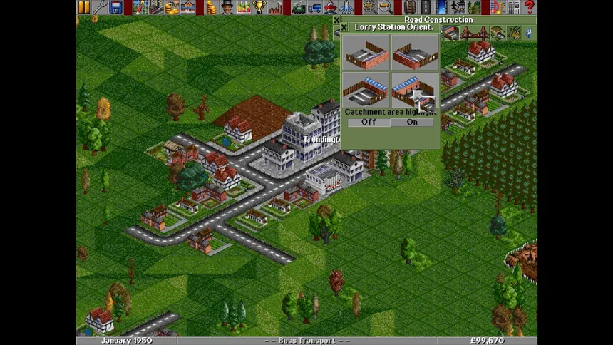 Скриншот 1 к игре Transport Tycoon Deluxe