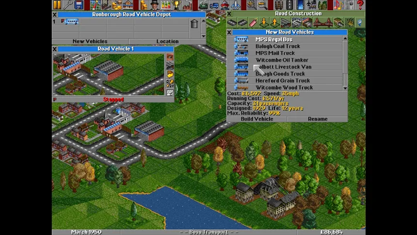 Скриншот 3 к игре Transport Tycoon Deluxe
