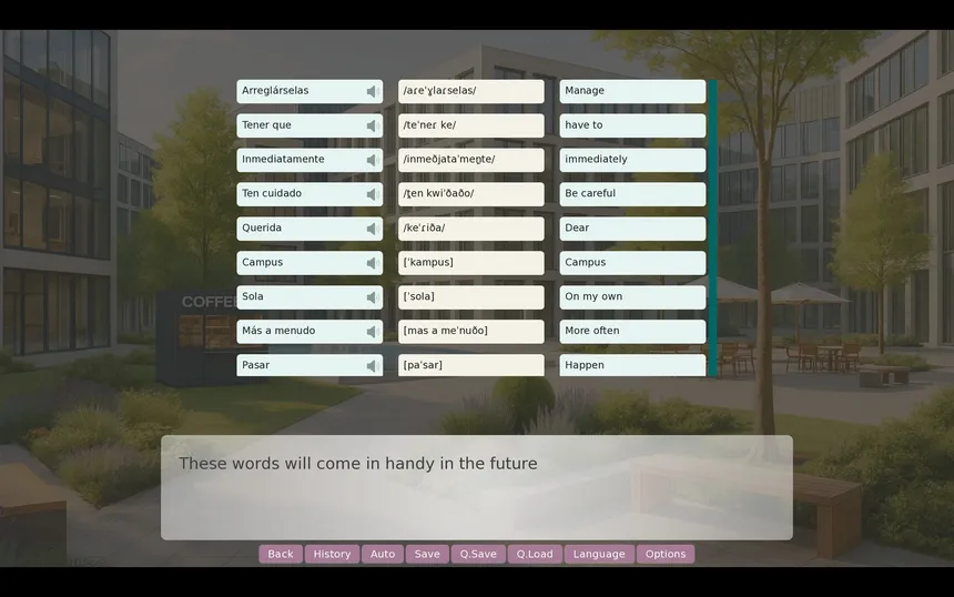 Скриншот 2 к игре Interactive Language-Learning Novel: Interview with Emma
