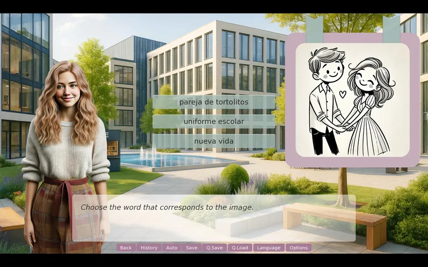 Скриншот 3 к игре Interactive Language-Learning Novel: Interview with Emma