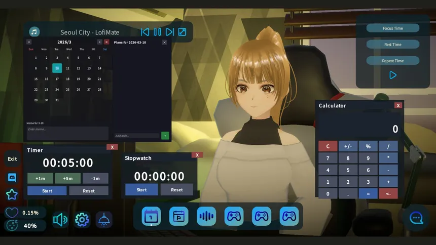Скриншот 4 к игре Across the Desk : Study Mate