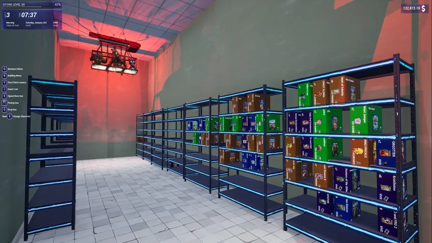 Скриншот 5 к игре OPEN FOR BUSINESS: Game & Movie Store Simulator
