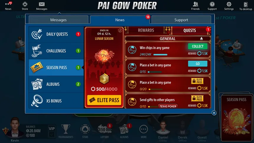 Скриншот 3 к игре Пай Гоу покер от Pokerist