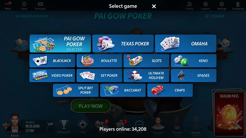 Скриншот 4 к игре Пай Гоу покер от Pokerist