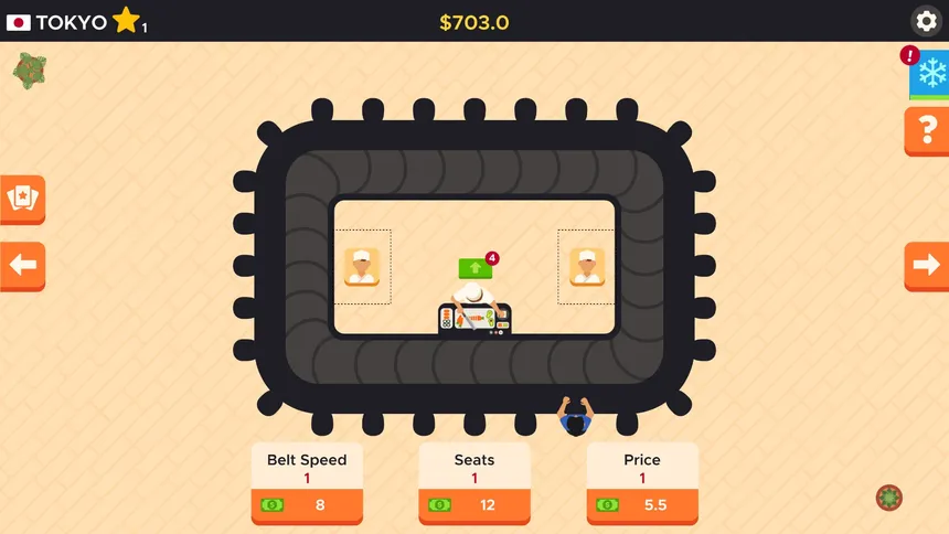Скриншот 1 к игре Idle Sushi Bar Tycoon