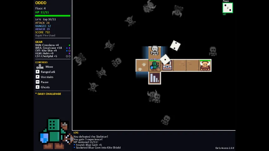 Скриншот 4 к игре One Dice Dungeon Delve