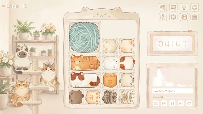 Скриншот 1 к игре Cat Block - Скользящая головоломка