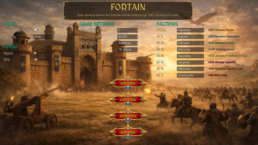 Скриншот 1 к игре Fortain