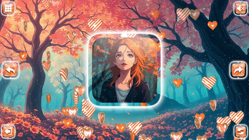Скриншот 2 к игре Lovely Anime Puzzle: Autumn