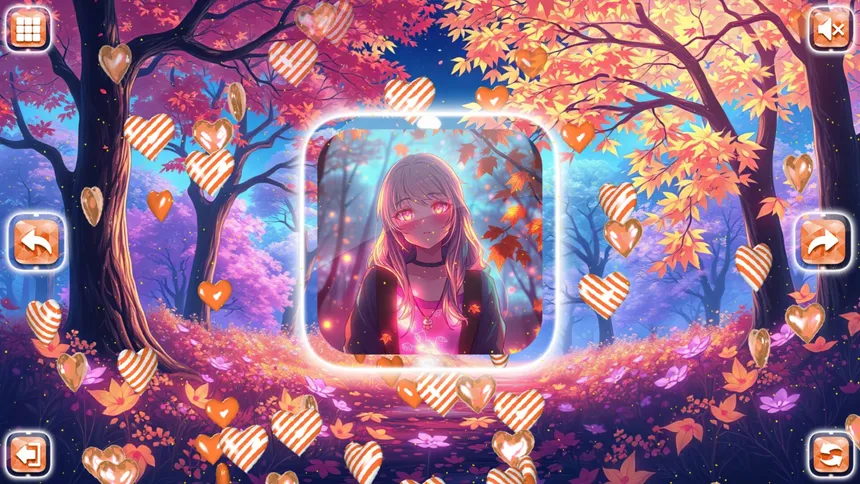 Скриншот 4 к игре Lovely Anime Puzzle: Autumn