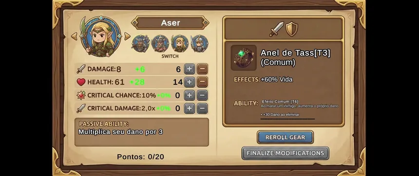 Скриншот 1 к игре Dama e Dungeons: 2D