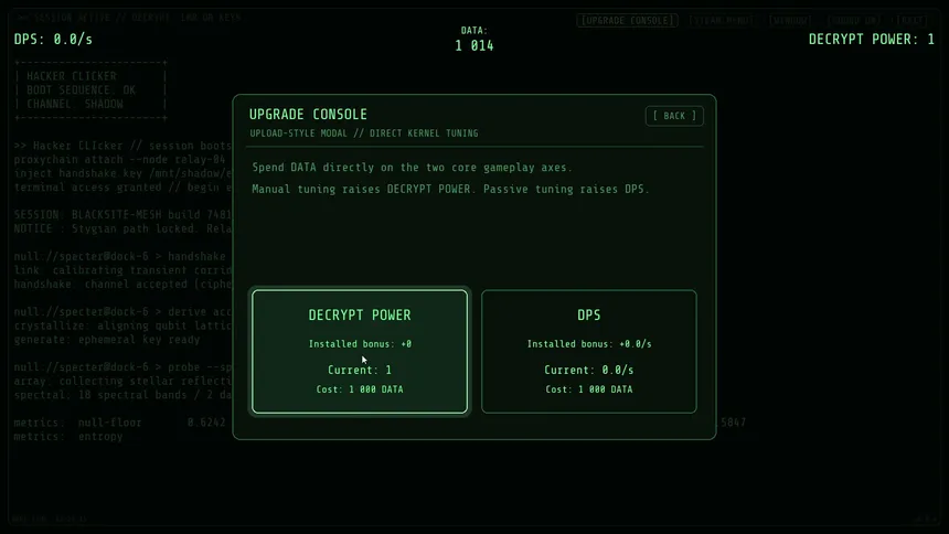 Скриншот 2 к игре Hacker Clicker