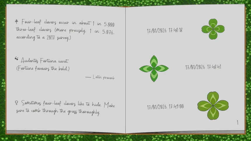 Скриншот 5 к игре One in a Thousand: Clover Book