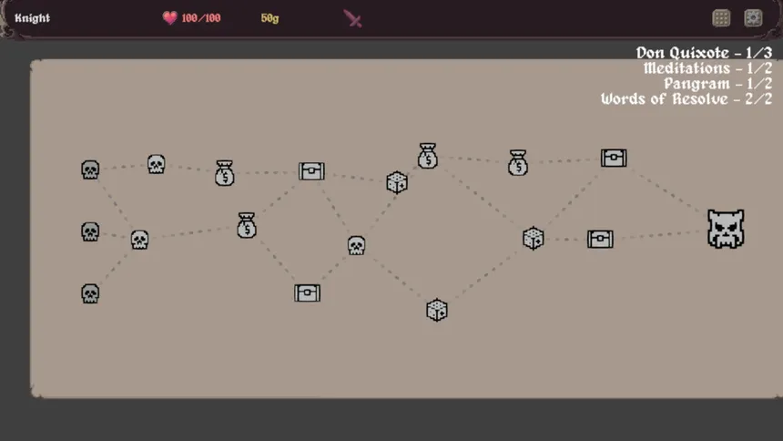 Скриншот 6 к игре Clack and Slash: Typing Roguelike