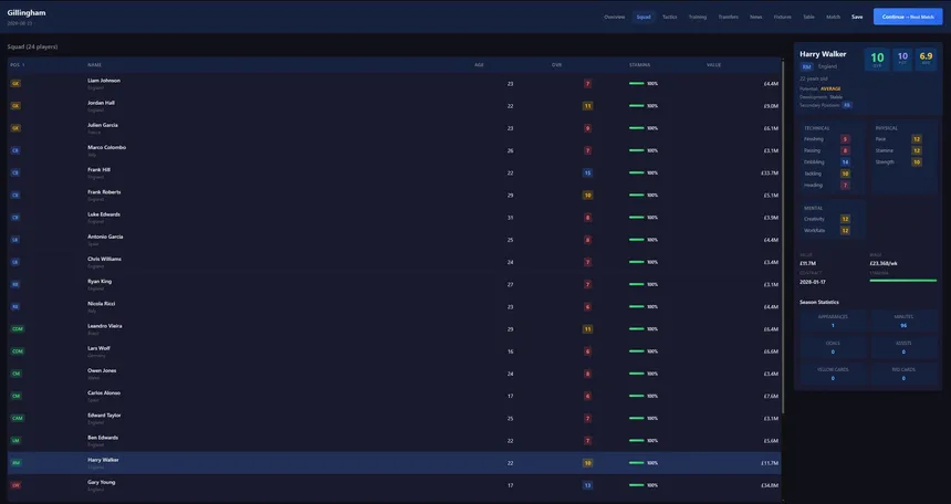 Скриншот 1 к игре Matchday Manager