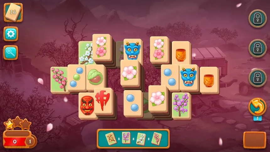 Скриншот 3 к игре Mahjong Fest: Sakura Garden