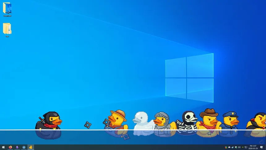 Скриншот 2 к игре Tiny Ducks: Desktop Bath