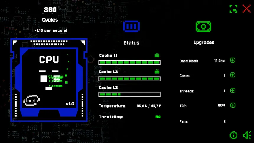 Скриншот 1 к игре CPU Clicker