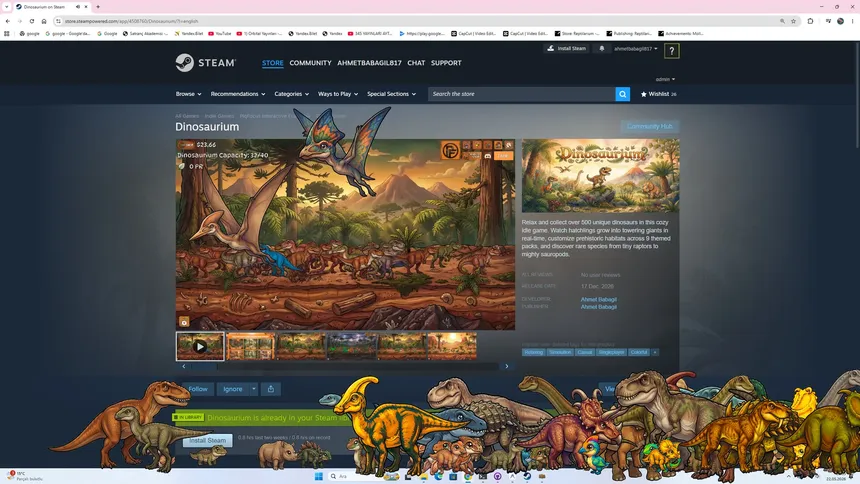 Скриншот 1 к игре Dinosaurium