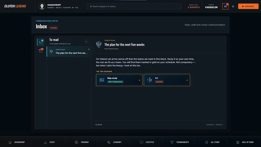Скриншот 4 к игре Clutch Legend: FPS Career Simulator