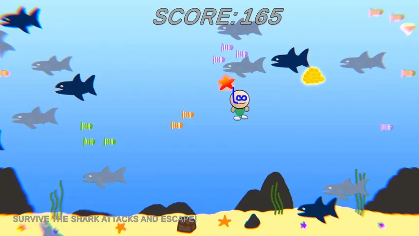 Скриншот 1 к игре Dangerous Shark Depths